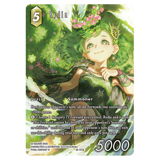 Rydia 28-072L-a card from the Final Fantasy set Dreamlike Oceans