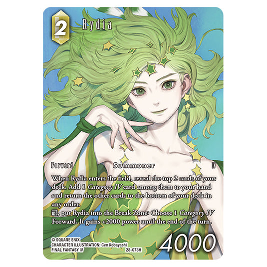 Rydia 28-073H-a card from the Final Fantasy set Dreamlike Oceans
