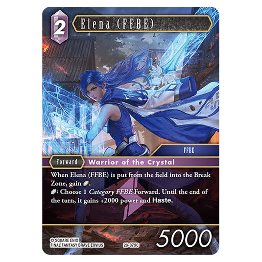 Elena (FFBE) 28-079C card from the Final Fantasy set Dreamlike Oceans