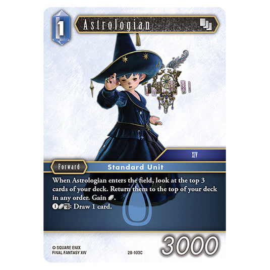 Astrologian 28-103C card from the Final Fantasy set Dreamlike Oceans