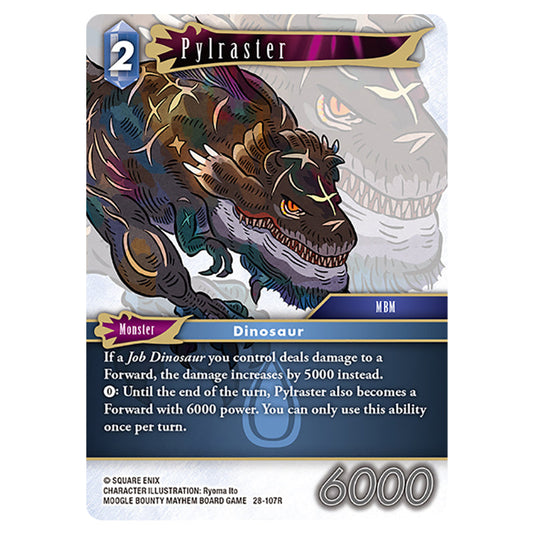 Pylraster 28-107R card from the Final Fantasy set Dreamlike Oceans