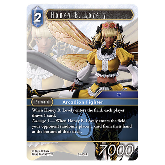 Honey B. Lovely 28-108R card from the Final Fantasy set Dreamlike Oceans
