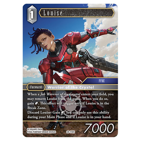 Louise 28-116H card from the Final Fantasy set Dreamlike Oceans