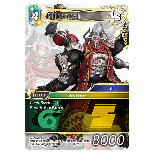 Gilgamesh 28-121R card from the Final Fantasy set Dreamlike Oceans