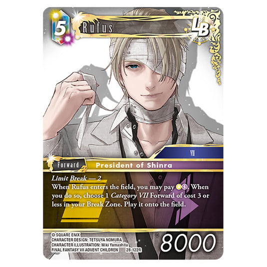 Rufus 28-122R card from the Final Fantasy set Dreamlike Oceans