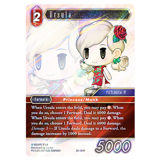 Ursula 28-001R card from the Final Fantasy set Dreamlike Oceans