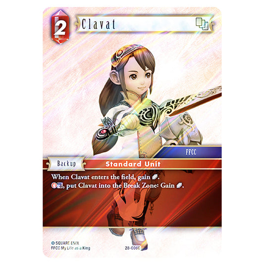 Clavat 28-006C card from the Final Fantasy set Dreamlike Oceans