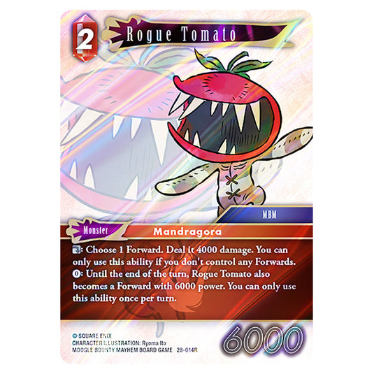 Rogue Tomato 28-014R card from the Final Fantasy set Dreamlike Oceans