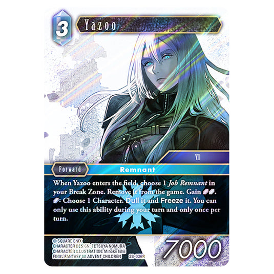 Yazoo 28-036R card from the Final Fantasy set Dreamlike Oceans