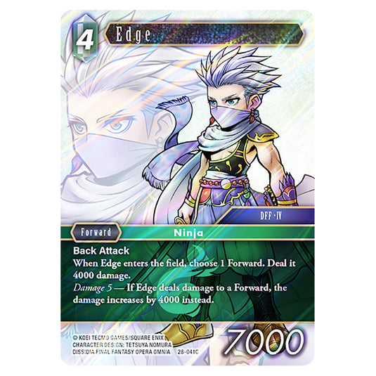 Edge 28-041C card from the Final Fantasy set Dreamlike Oceans