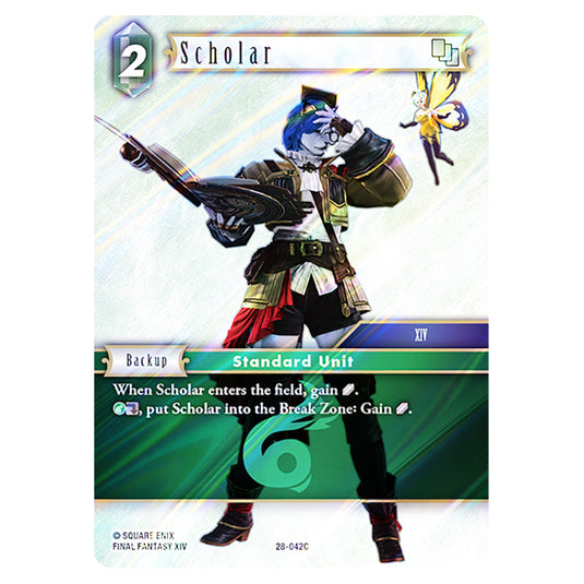 Scholar 28-042C card from the Final Fantasy set Dreamlike Oceans
