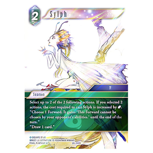 Sylph 28-048H card from the Final Fantasy set Dreamlike Oceans