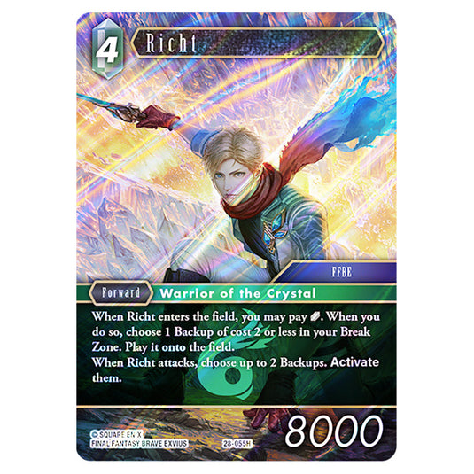 Richt 28-055H card from the Final Fantasy set Dreamlike Oceans