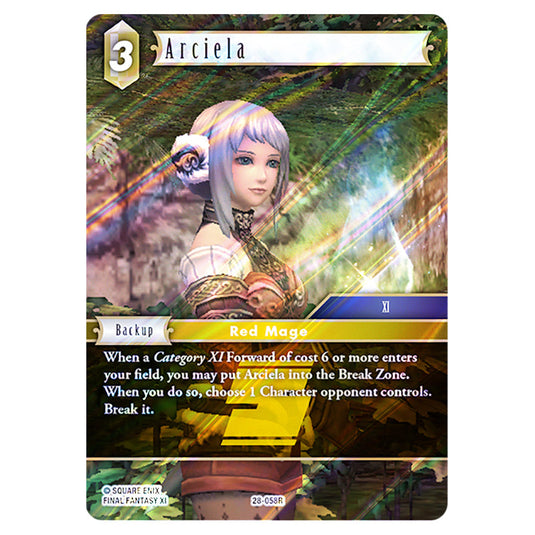Arciela 28-058R card from the Final Fantasy set Dreamlike Oceans