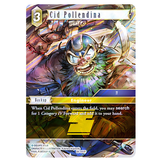 Cid Pollendina 28-065R card from the Final Fantasy set Dreamlike Oceans