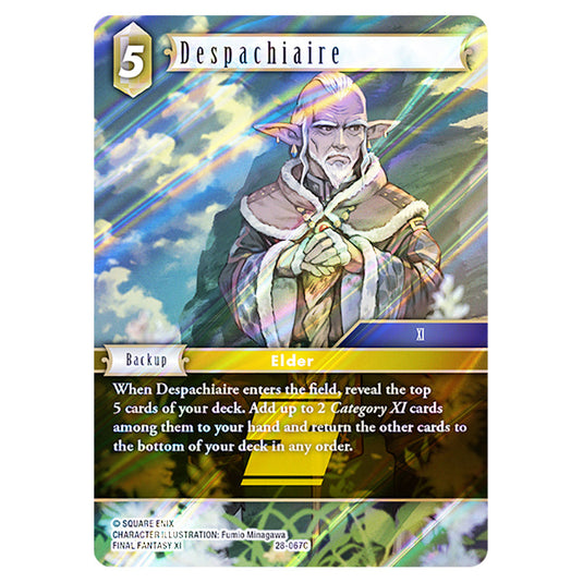 Despachiaire 28-067C card from the Final Fantasy set Dreamlike Oceans