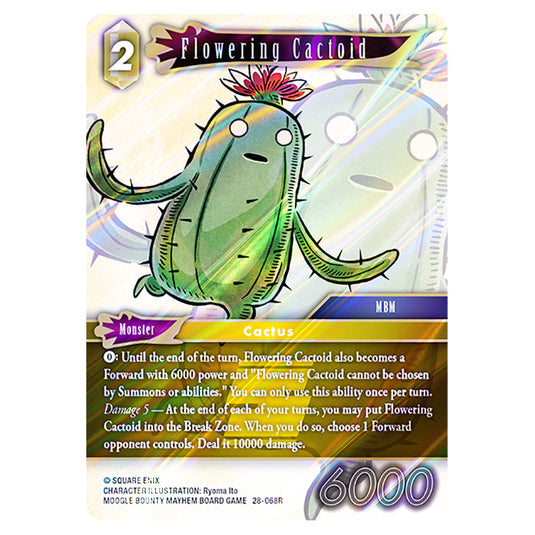 Flowering Cactoid 28-068R card from the Final Fantasy set Dreamlike Oceans