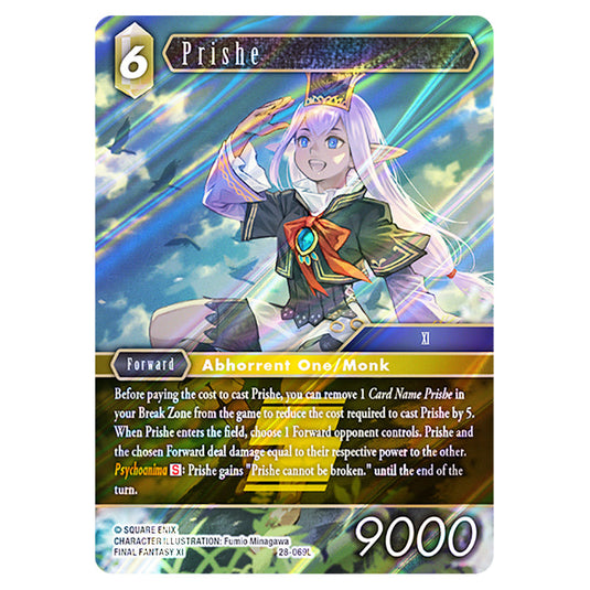 Prishe 28-069L card from the Final Fantasy set Dreamlike Oceans