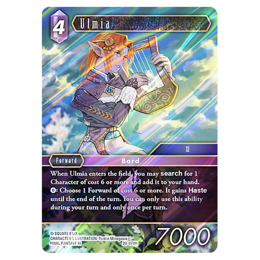 Ulmia 28-078H card from the Final Fantasy set Dreamlike Oceans