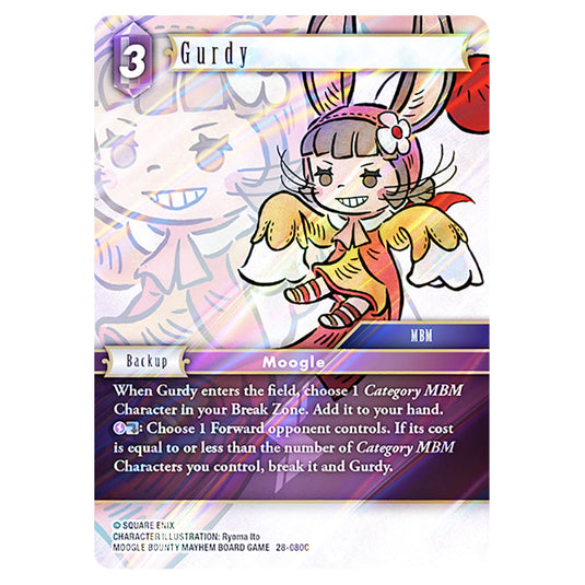Gurdy 28-080C card from the Final Fantasy set Dreamlike Oceans