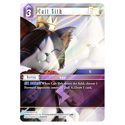 Cait Sith 28-082R card from the Final Fantasy set Dreamlike Oceans