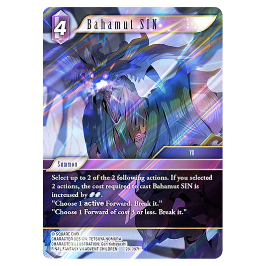 Bahamut SIN 28-087H card from the Final Fantasy set Dreamlike Oceans
