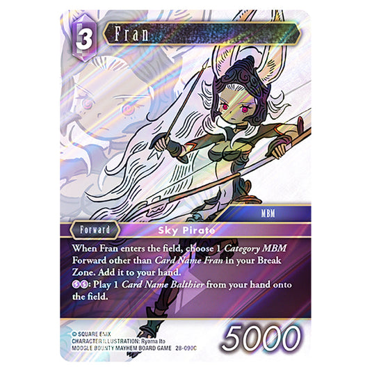 Fran 28-090C card from the Final Fantasy set Dreamlike Oceans