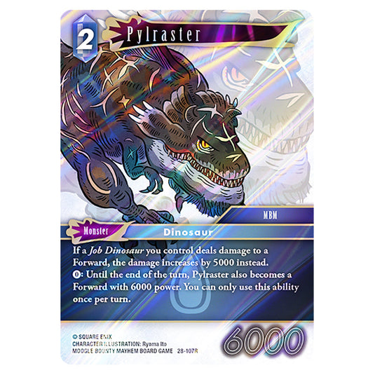 Pylraster 28-107R card from the Final Fantasy set Dreamlike Oceans