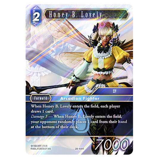 Honey B. Lovely 28-108R card from the Final Fantasy set Dreamlike Oceans