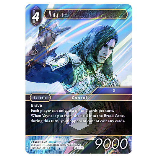 Vayne 28-117H card from the Final Fantasy set Dreamlike Oceans