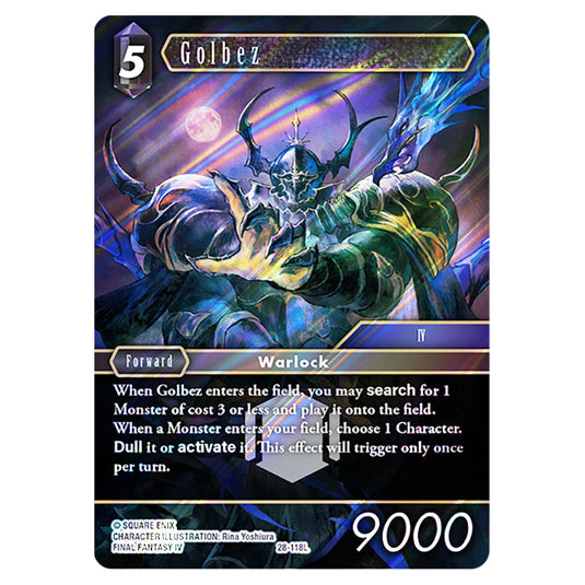 Golbez 28-118L card from the Final Fantasy set Dreamlike Oceans