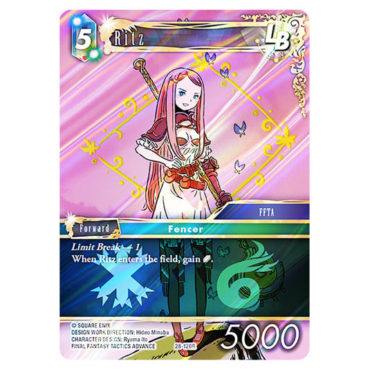 Ritz 28-120R card from the Final Fantasy set Dreamlike Oceans