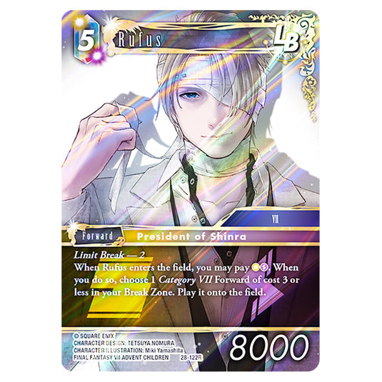 Rufus 28-122R card from the Final Fantasy set Dreamlike Oceans