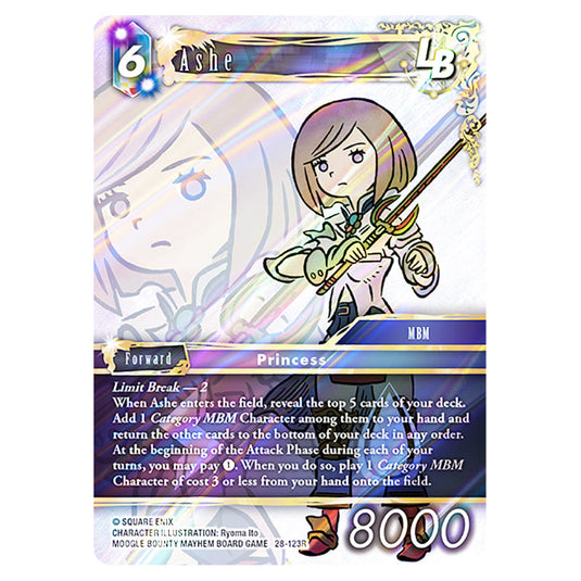 Ashe 28-123R card from the Final Fantasy set Dreamlike Oceans