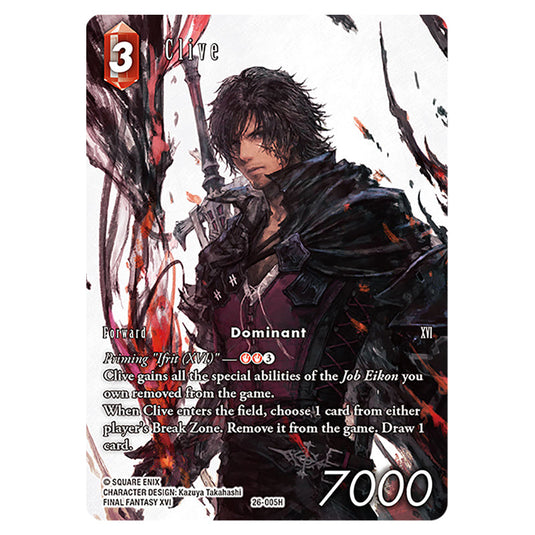 Clive 26-005H-a card from the Final Fantasy set Gunslinger in the Abyss