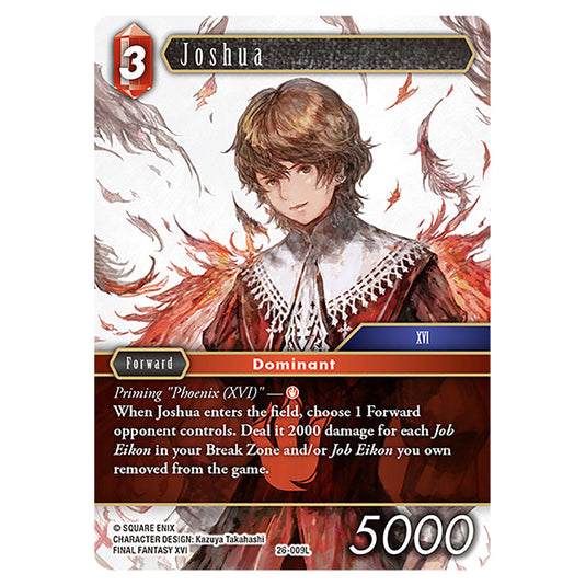 Joshua 26-009L card from the Final Fantasy set Gunslinger in the Abyss