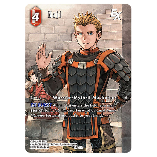 Naji 26-011C-a card from the Final Fantasy set Gunslinger in the Abyss