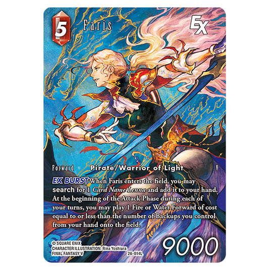 Faris 26-014L-a card from the Final Fantasy set Gunslinger in the Abyss