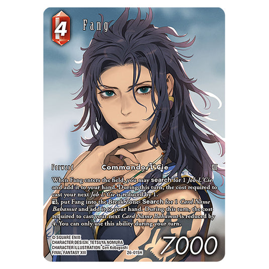 Fang 26-015H-a card from the Final Fantasy set Gunslinger in the Abyss