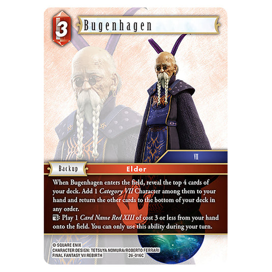 Bugenhagen 26-016C card from the Final Fantasy set Gunslinger in the Abyss