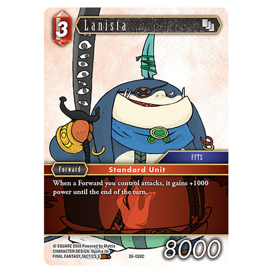 Lanista 26-020C card from the Final Fantasy set Gunslinger in the Abyss