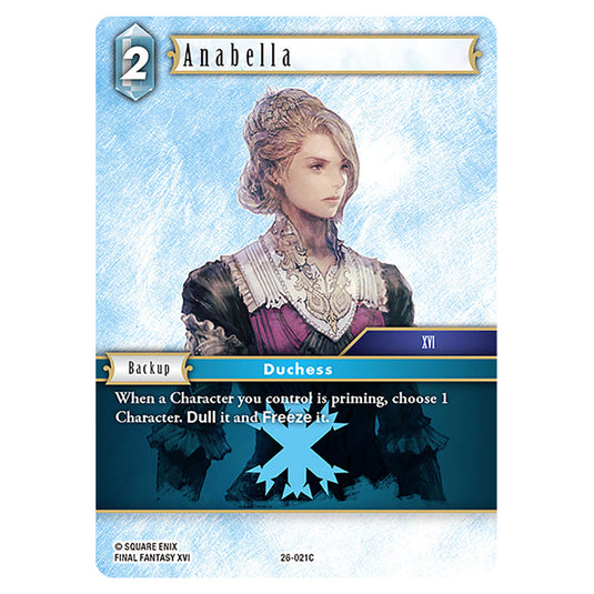 Anabella 26-021C card from the Final Fantasy set Gunslinger in the Abyss