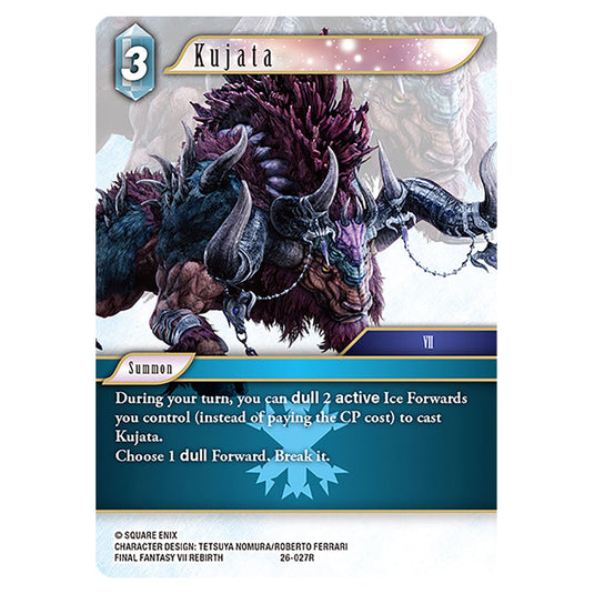 Kujata 26-027R card from the Final Fantasy set Gunslinger in the Abyss
