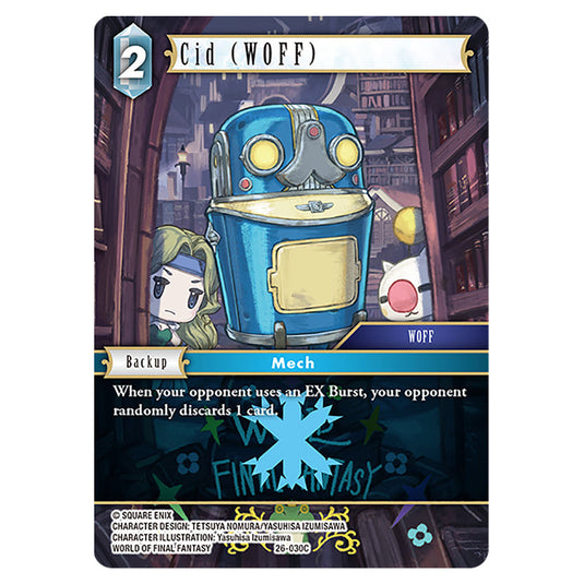 Cid (WOFF) 26-030C card from the Final Fantasy set Gunslinger in the Abyss