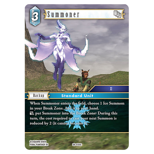 Summoner 26-033C card from the Final Fantasy set Gunslinger in the Abyss