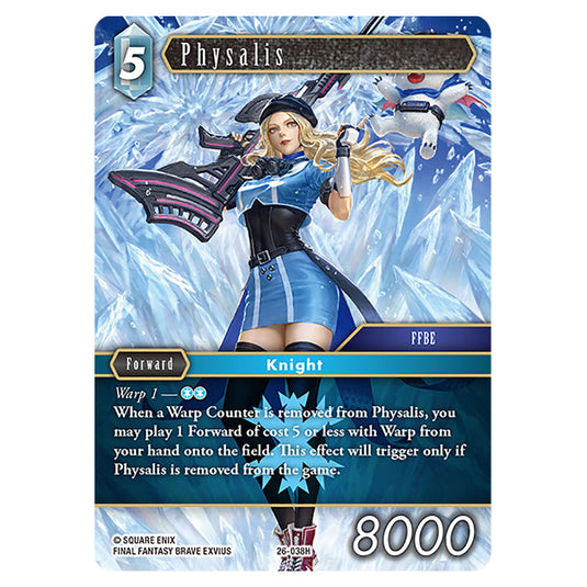 Physalis 26-038H card from the Final Fantasy set Gunslinger in the Abyss