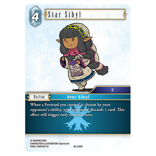 Star Sibyl 26-039H card from the Final Fantasy set Gunslinger in the Abyss