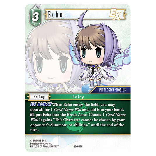 Echo 26-046C card from the Final Fantasy set Gunslinger in the Abyss