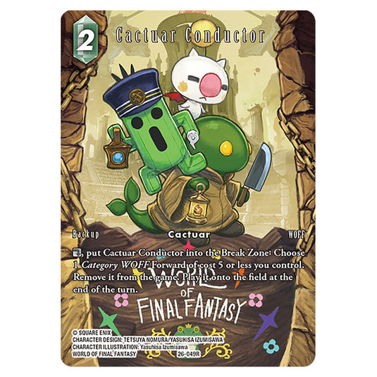 Cactuar Conductor 26-049R-a card from the Final Fantasy set Gunslinger in the Abyss
