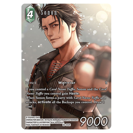 Sonon 26-052H-a card from the Final Fantasy set Gunslinger in the Abyss